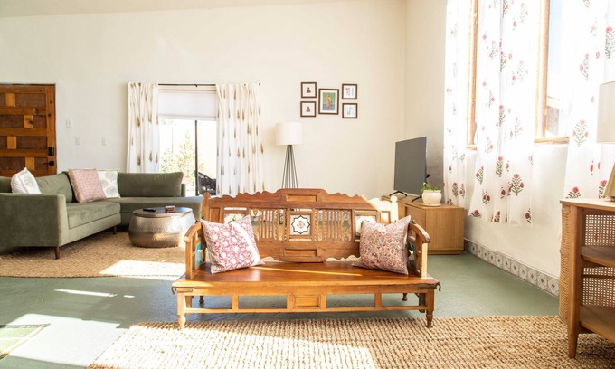 Taos Cottage | Eclectic, Art-filled Studio with Fantastic Views