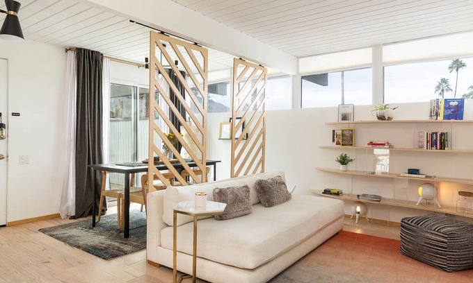 Twin Palms Condo | Eclectic updated condo in Mid-Century complex