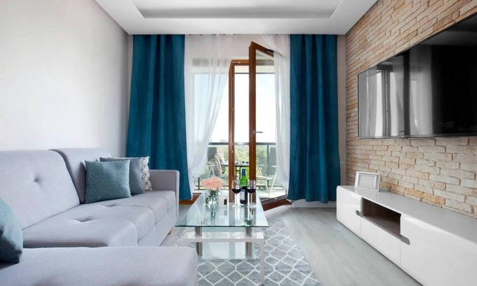 Zaspa Apartment | Elite Apartments Sunny Balkon Widok na Park Przy PLA Y