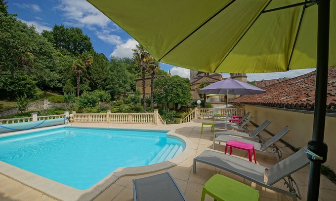 Riberac Villa | Enchanting Dordogne Manor House | Private Heated Pool & Vast Garden