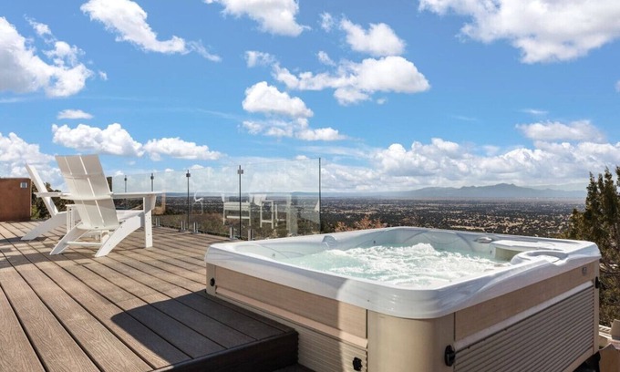 Canoncito House | Endless View Hot-Tub Chalet