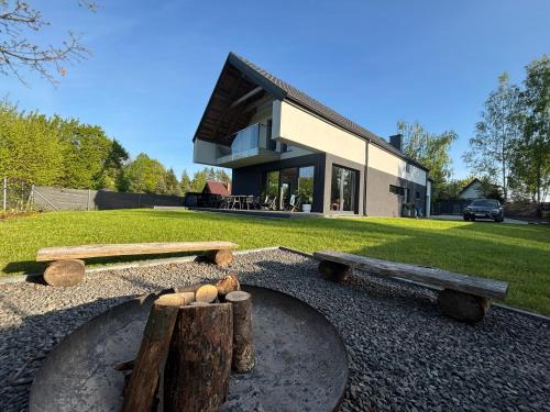 Winiec Villa | Enklawa Winiec - nowoczesny dom nad jeziorem, 6 sypialni, jacuzzi
