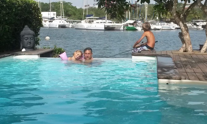 Bas du Fort Villa | Exceptional villa with private sea access private swimming pool central position