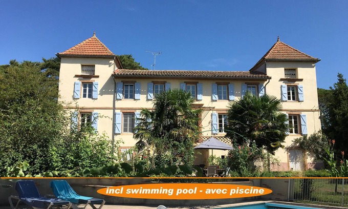 Lisle-sur-Tarn House | Family suite with pool between Toulouse & Albi