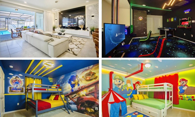 Davenport House | 🌴 Fantastic 5BR Townhome w/Game Room + Private Pool | 8mi to Disney 🎮☀️