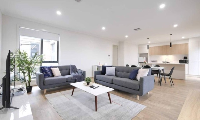 Woodville North House | FEEL HAPPY & AT HOME HERE. No stairs. Modern designer space. Ducted A/C. Double garage.