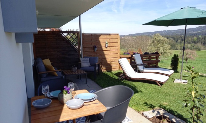 Hergensweiler Apartment | Ferienwohnung Bergsicht