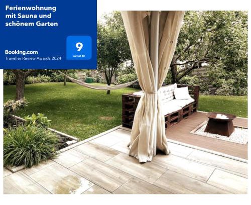 Neufra Apartment | Ferienwohnung mit Sauna und schönem Garten