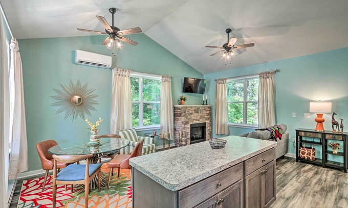 Brodheadsville Cottage | Fire Pit & Creek Access: Poconos Cottage