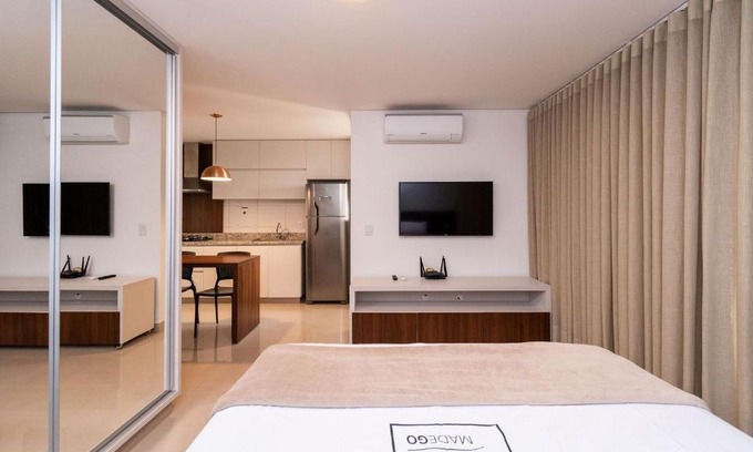 Setor Bueno Apartment | Flat acolhedor no Setor Bueno - Edifício The Expression - WI-fi - Garagem - TH1606