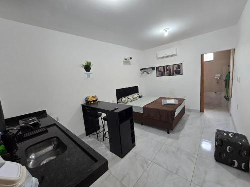 Aparecida de Goiania Apartment | Flat completo 15 com ar condicionado e colchão confortável
