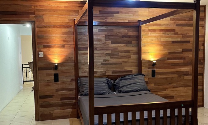 Wolmar Apartment | Flic En Flac: Furnished 2 bedrooms 60m from beach with WIFI & Nespresso cafe