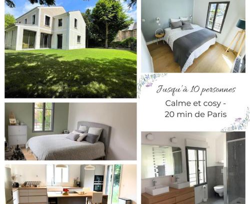 Garches Villa | GARCHES, proche PARIS, Villa 10 personnes, quartier calme et cosy