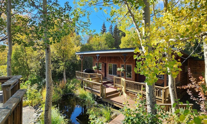 Kachemak Apartment | Garden Getaway at Bear Creek Winery, w/fire pit, koi pond, and hot tub
