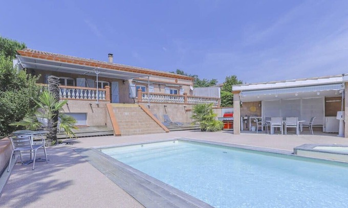 Azas House | Garrigues - Vue sur Pyrénées - Piscine