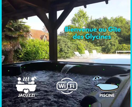 Martel House | Gite 06-Les Glycines avec piscine & jacuzzi-5 pers