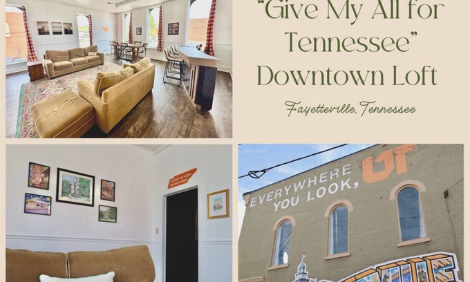 Fayetteville Apartment | “Give My All for Tennessee” in Downtown Fayetteville Near Jack Daniels