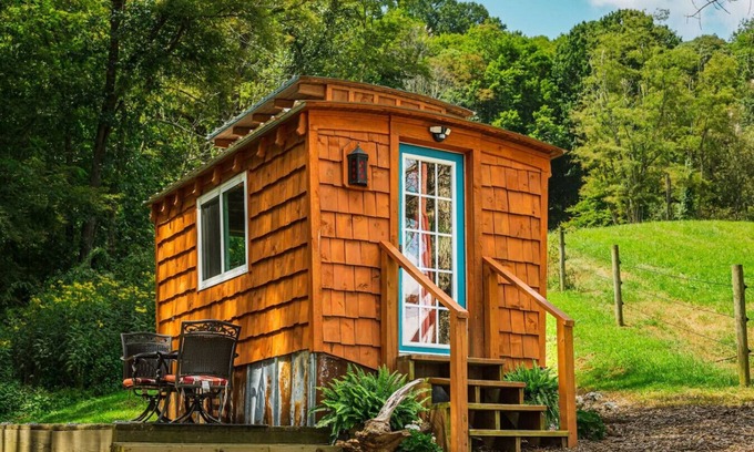 Mouth of Wilson House | Glamping Wagon Tiny Home-Near Grayson Highlands