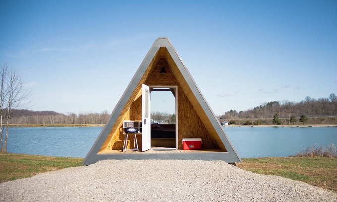Kipling RV Rental | Glamplyfe Nature Experience: A-Frames on Lakefront L15