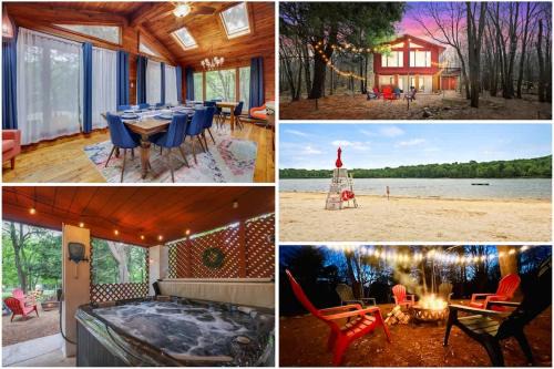 Briar Crest Woods House | Gloria's Hot Tub Game Room Fire Pit