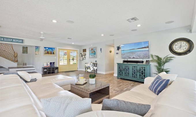 Cocoa Isles House | Gorgeous Private Canal Home w/Heated Pool, Hot Tub & Modern Kitchen - Walk to Restaurants!