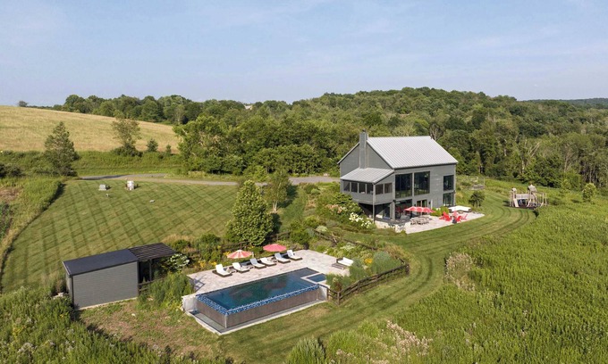 Copake Lake House | Graybarn-Copake Lake: Pool | Hot Tub | Luxe Barn