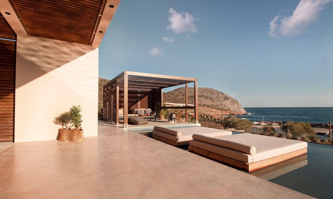 Mochlos Villa | Ground level luxurious villa in Mochlos village