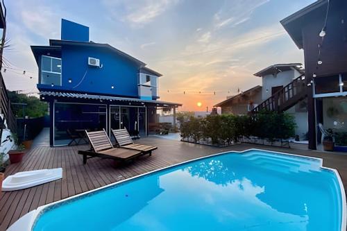 Passo do Gado House | Guest House no Rosa à 700m Centrinho: Suíte Dupla Privativa