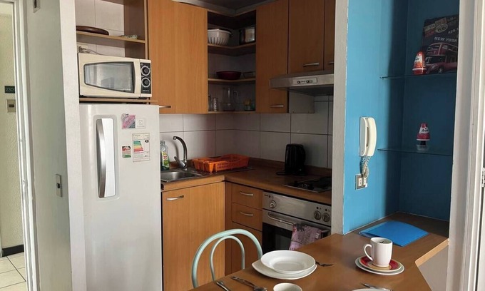 Downtown Santiago Apartment | Half a block from Sta Lucia subway Comfortable 1 bedroom