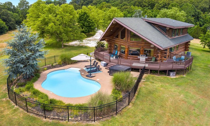 Springdale House | Hardwood Chalet-Pool, Hot tub, fireplace