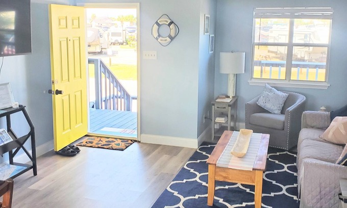 Leeward Sands House | Heart of Port A! Beach-Boat-Fish-Shop-Parking-Golf Cart Zone-Fenced-Pets OK