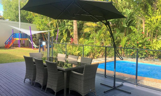 Trinity Park House | Heated Pool & Tropical Private Open Space