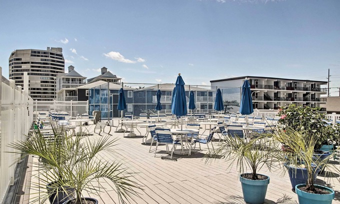 Midtown Ocean City Apartment | Heated Pool + Views: Beachfront Ocean City Gem