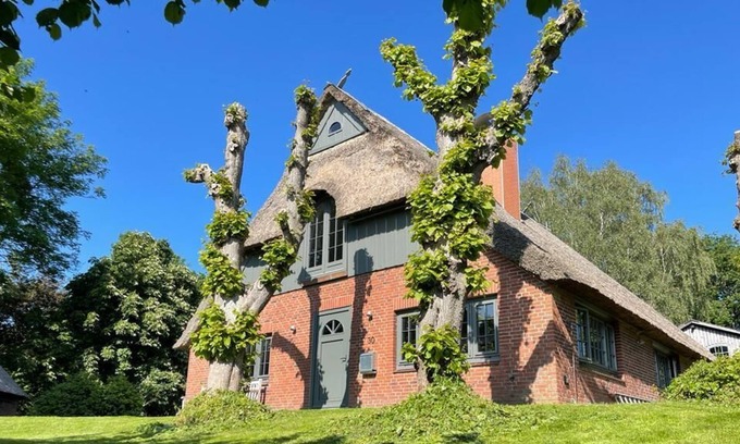 Wewelsfleth House | Heavenly thatched cottage - directly on the dike and at the gates of Hamburg.