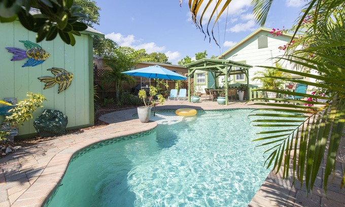 Mango Groves Cottage | Hidden Private Tropical Oasis with Two Cottages, Pool and Gorgeous Gardens
