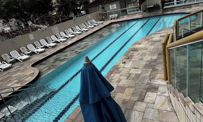 Tupi Apartment | HIGH STANDARD BUILDING Praia Grande - Vila Tupi Open Swimming Pool