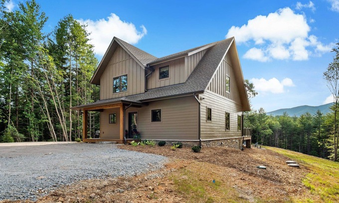 Nebo House | Higher Ground at Lake James | Hot Tub, Boat Slip & Game Room!