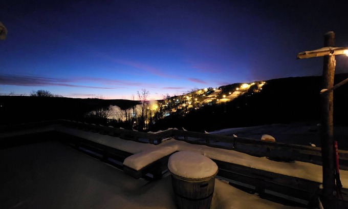 Swain Apartment | Hilltop Overlook with sweeping views, private entrance. Cozy interior