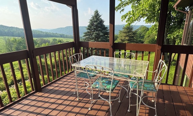Morton House | Hilltop, relax and enjoy nature's aviary atop the Endless Mountains.