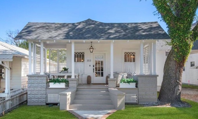 Old Town Cottage | Historic Cottage in Olde Town BSL - One Block from Beach & Dining