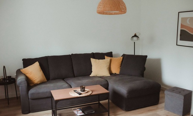 Sud Apartment | HK1: renovated, WiFi, center within walking distance, garden, 62m², 55" TV, train station, Luxembourg