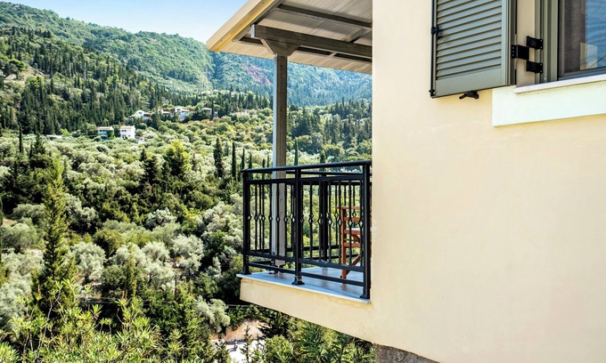 Agios Nikitas Apartment | Holiday Accommodation "Alkionides Apartment 3" with pine forest overlook