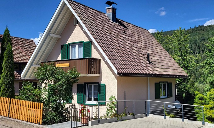 St. Blasien House | Holiday Home 'Barbey' with Private Garden, Balcony and Wi-Fi