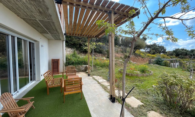 Monacia-d'Aullene House | Holiday Home 'Guetali Du Village' with Private Terrace, Wi-Fi and Air Conditioning