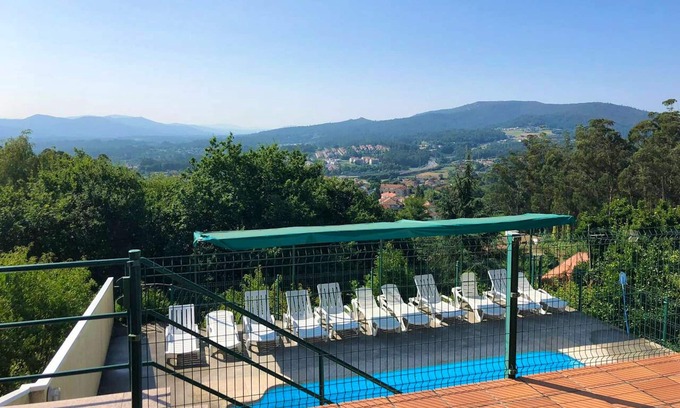 Maceira Ski Chalet | Homerez - Big chalet for 15 ppl. with swimming-pool and terrace at A Coruña