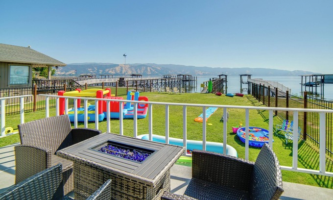 North Lakeport House | Hot Tub, Views & Dock! Playful Home on Clear Lake