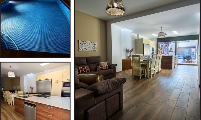 Calella House | House with central pool, barbecue, wifi, a.a. and 300m from the beach.