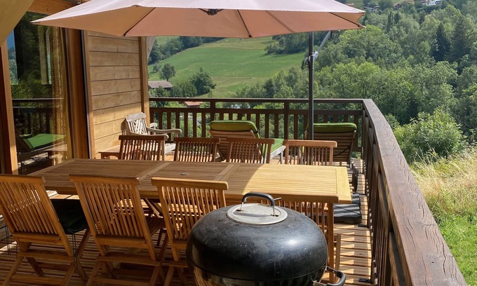 Combloux Ski Chalet | Huge Chalet in Combloux, view of Mt Blanc, in a superb summer holiday area