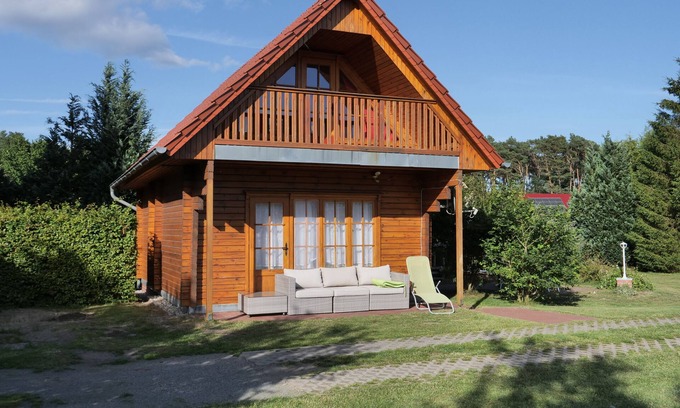 Molschow Cabin | Idyllic wooden house with terrace for 5 pers. - Through the forest to the beach