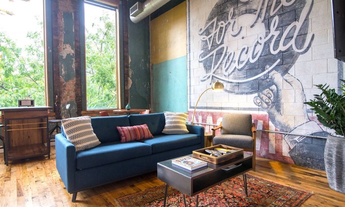 Arts District Apartment | Industrial Chic Apartment Steps from Broadway (Loft 202)